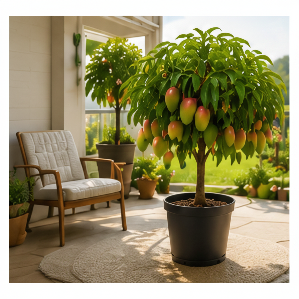 Anuarn Honey Red Dwarf Mango Tree – Sweet Tropical Fruit Tree for Home Garden
