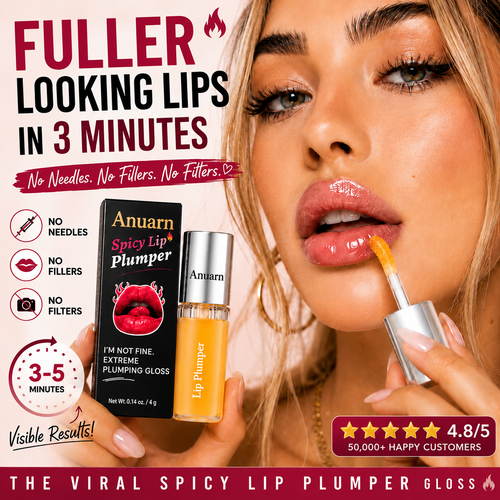 Anuarn®Edible Spicy Lip Plumper - Fuller-Looking Lip Plumper Gloss