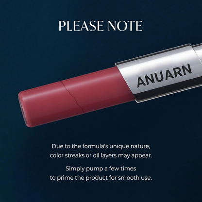 Anuarn Perfect Twin Lip — Dual-Ended Liquid Lipstick with Velvet Matte Color and Glossy Shine