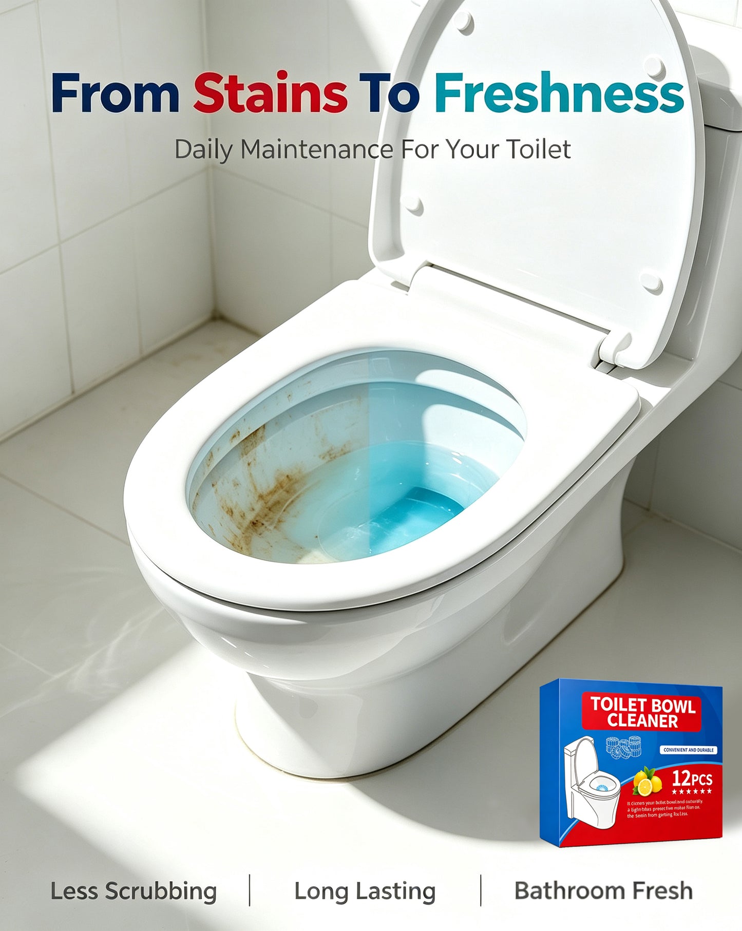 🔥Enjoy a Cleaner, Fresher Bathroom Less Scrubbing • Long-Lasting Freshness • Effortless Care