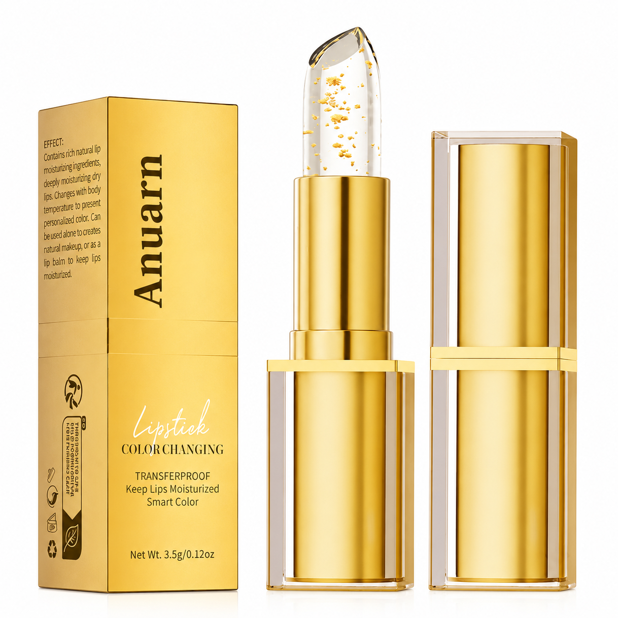 Anuarn Color-Changing Gold Leaf Lipstick
