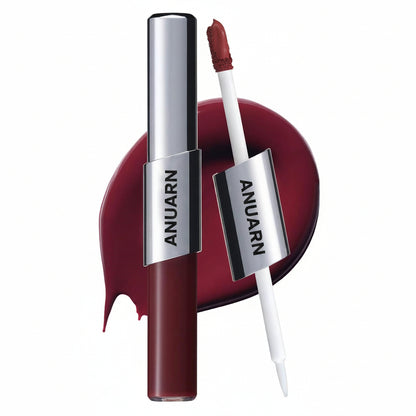 Anuarn Perfect Twin Lip — Dual-Ended Liquid Lipstick with Velvet Matte Color and Glossy Shine