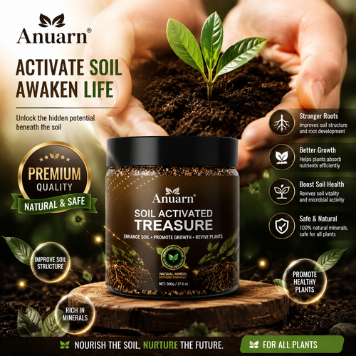 Anuarn RootRenew  Plant Nutrient Solution – Revive Weak Plants, Strengthen Roots & Grow Healthier Greens