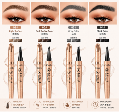 Anuarn 3D Microblading Eyebrow Pen | Waterproof Natural Brows | Buy 1 Get 1 Free