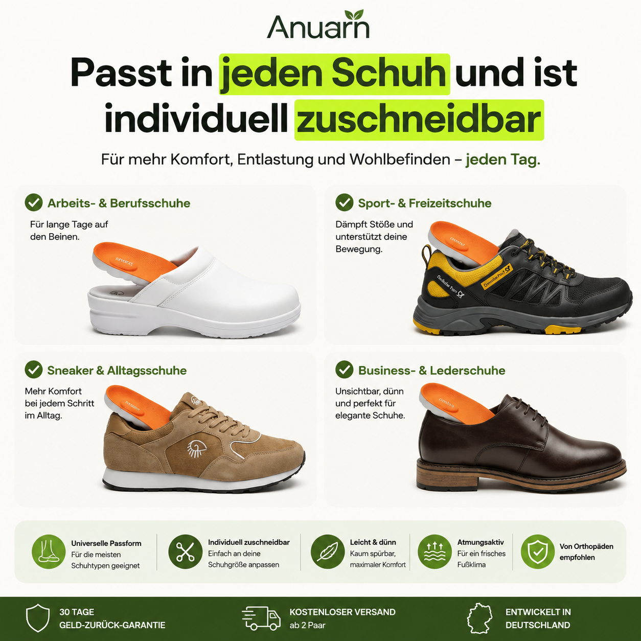 Jeder Schritt fühlt sich wieder leichter an.