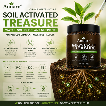 Anuarn RootRenew  Plant Nutrient Solution – Revive Weak Plants, Strengthen Roots & Grow Healthier Greens
