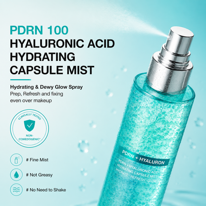 Hyaluronic Acid Hydrating Capsule Mist – Deep Hydration & Dewy Glow Spray