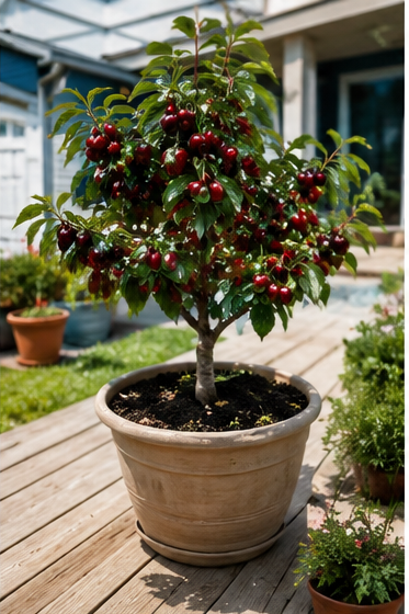 Anuarn Dwarf Cherry Tree Seeds – Grow Sweet, Juicy Cherries at Home 🍒