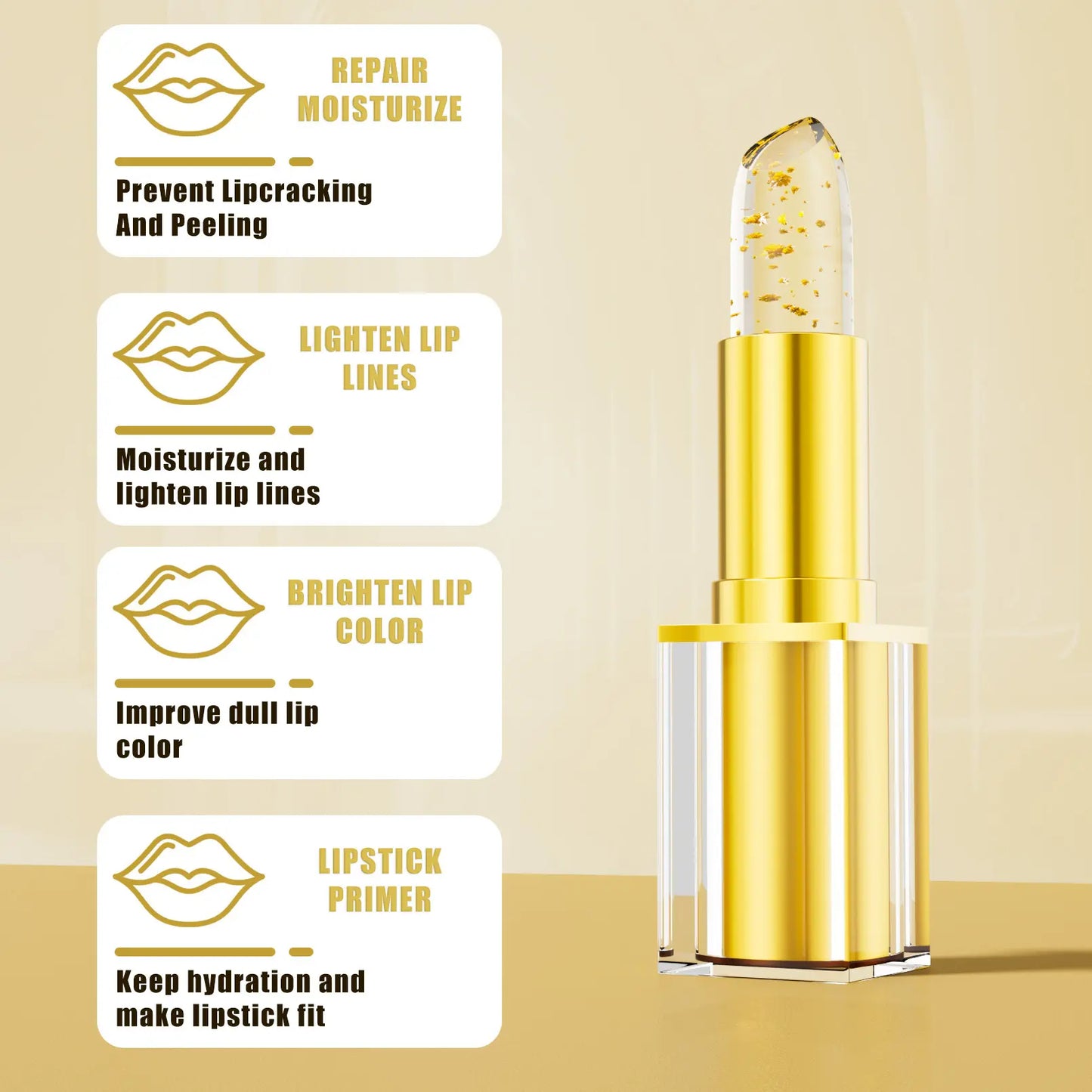 Anuarn Color-Changing Gold Leaf Lipstick