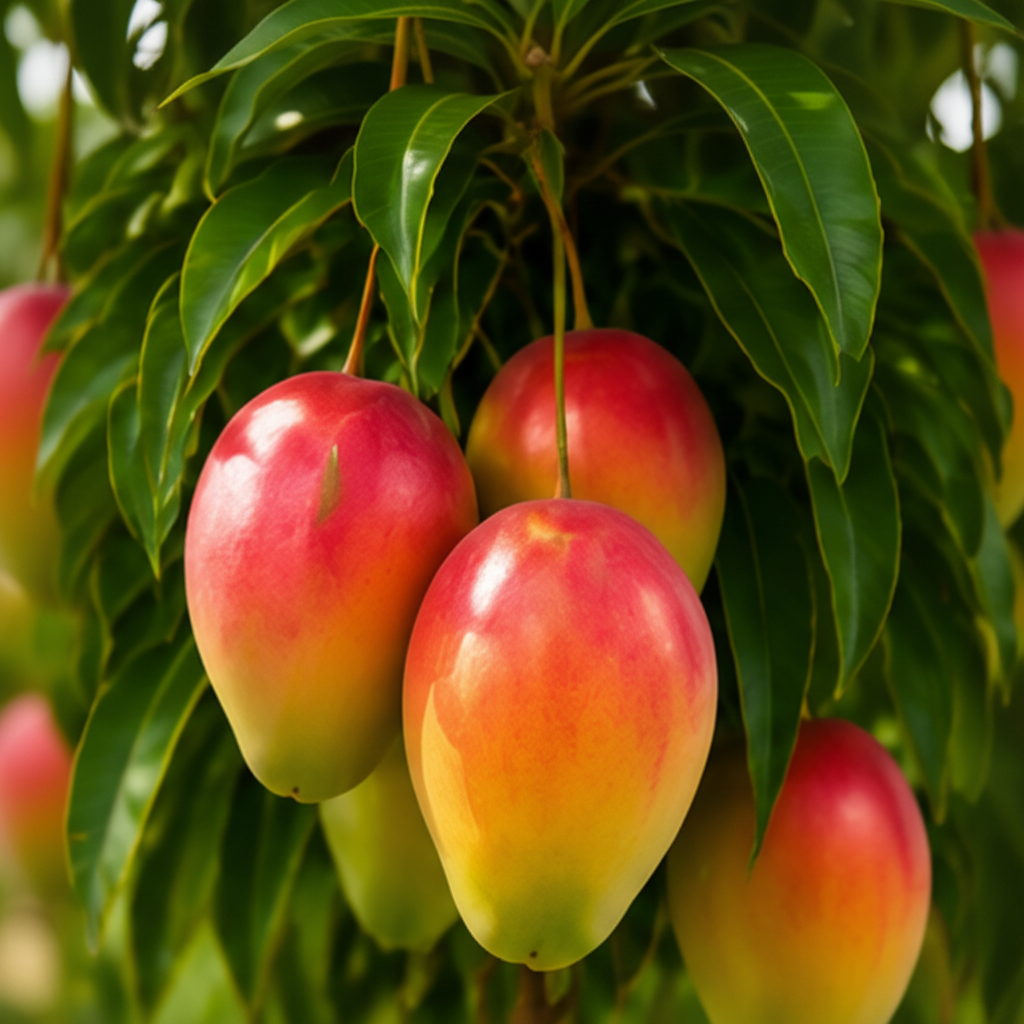 Anuarn Honey Red Dwarf Mango Tree – Sweet Tropical Fruit Tree for Home Garden